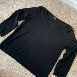 A.P.C. - Silk Cashmere Black Keyhole Sweater